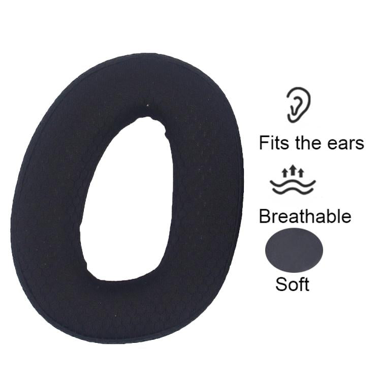 For EPOS H3 / H3 Pro 1pair Headphones Ear Covers Earmuffs, Color: Black Gel