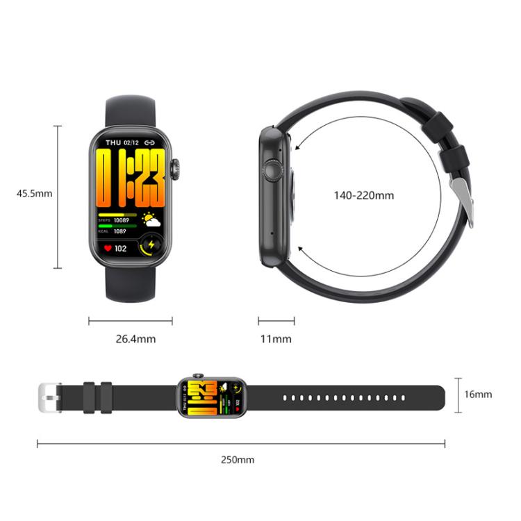 QS50 1.47inch TFT Screen Smart Wristband Support Bluetooth Calling / Oxygen Detection / Sleep Detection / Heart Rate Detection(Gray Green)