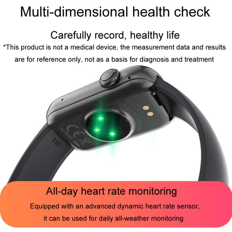 QS50 1.47inch TFT Screen Smart Wristband Support Bluetooth Calling / Oxygen Detection / Sleep Detection / Heart Rate Detection(Gray Green)