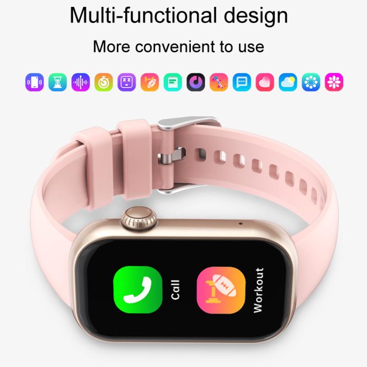 QS50 1.47inch TFT Screen Smart Wristband Support Bluetooth Calling / Oxygen Detection / Sleep Detection / Heart Rate Detection(Gray Green)