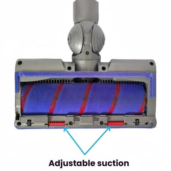 Adjustable Suction Floor Brush for Dyson V7 / V8 / V10 / V11 / V15 / G5 Vacuum Cleaners, Spec: Direct Drive Bristle Roller