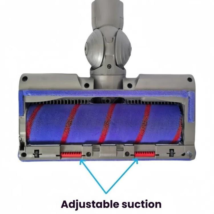 Adjustable Suction Floor Brush for Dyson V7 / V8 / V10 / V11 / V15 / G5 Vacuum Cleaners, Spec: Direct Drive Head+Soft Roller Set