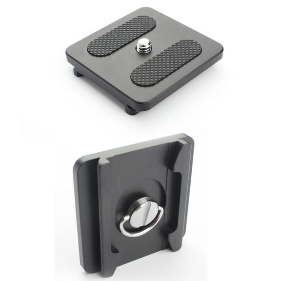 P50 Camera Quick Release Clamp & Plate Kit with 3/8 Inch Thread Thread For Stabilizers, Tripods, Monopods, Sliders