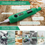 137pcs /Set 5-speed Mini Electric Grinder Micro Drill Metal Glass Ceramic Grinding Carving Cutting And Polishing Tools