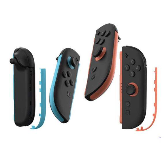 For Nintendo Switch 2 JoyCon Left and Right Handle Decorative Strips(Left Red Right Blue)