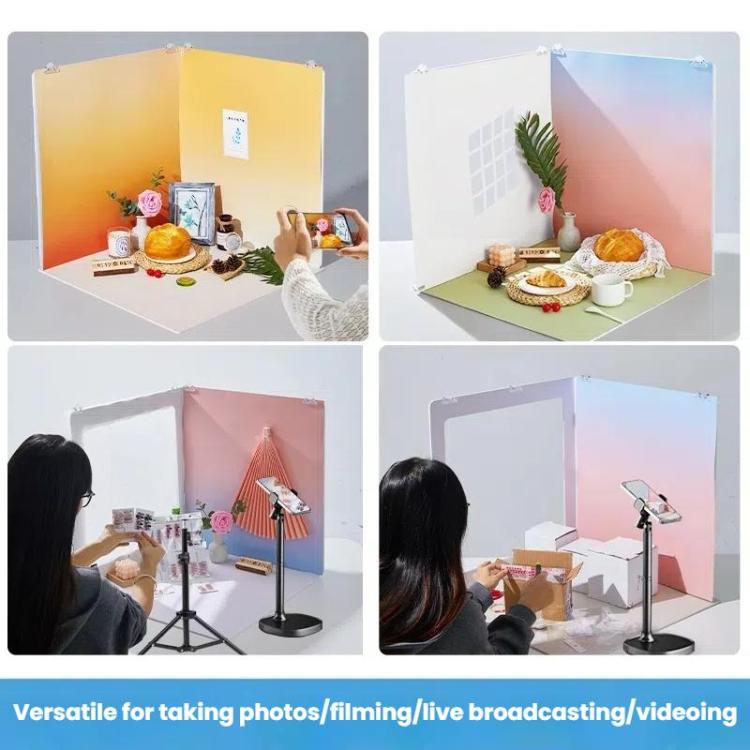 19pcs /Set 3D Shooting Background Board Live Broadcast Product Photography Props, Size: 47cm