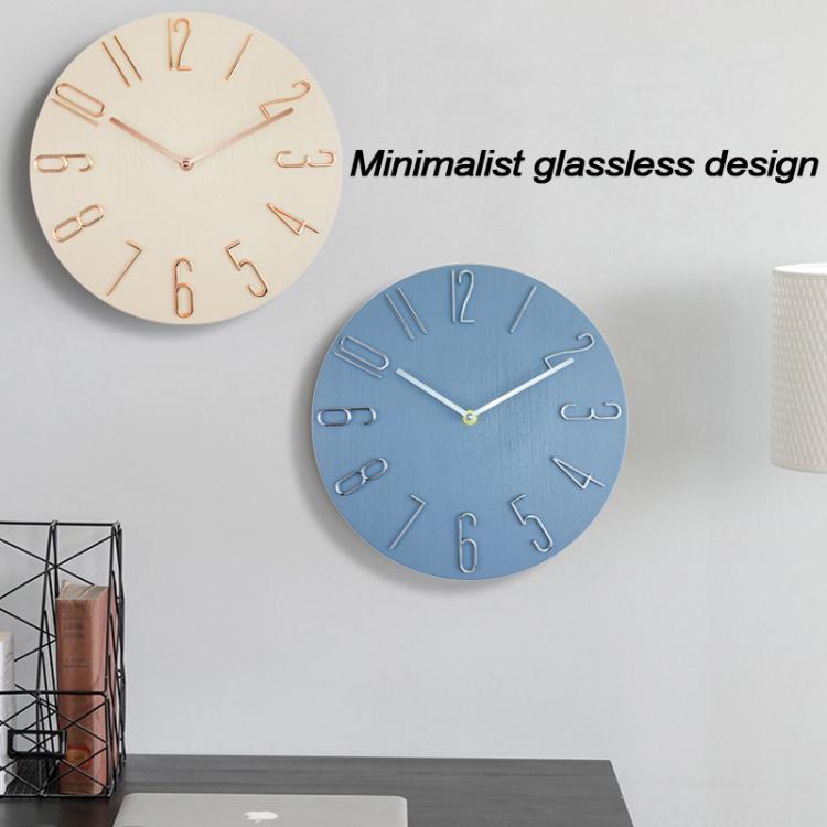 12 Inch Frameless Minimalist Wall Clock Silent Modern Quartz Clock for Living Room, Bedroom, Kitchen, Color: Black