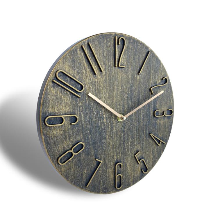 12 Inch Frameless Minimalist Wall Clock Silent Modern Quartz Clock for Living Room, Bedroom, Kitchen, Color: Retro Silver