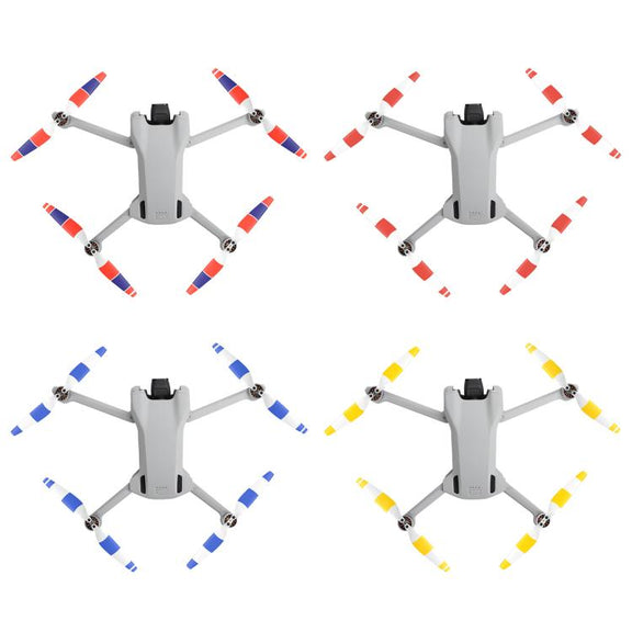 For DJI Mini 3 Drone 8pcs /Set 6030F Propeller Blades Low Noise Wings With Screwdrivers, Color: Red