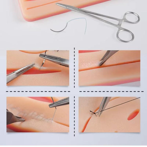 Surgical Silicone Wound Suture Skin Practice Pad Simulated Silicone Skin Model