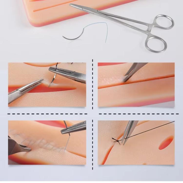 Surgical Skin Suture Practice Model Silicone Suture Pad Wound Suture Training Pad For Medical Students