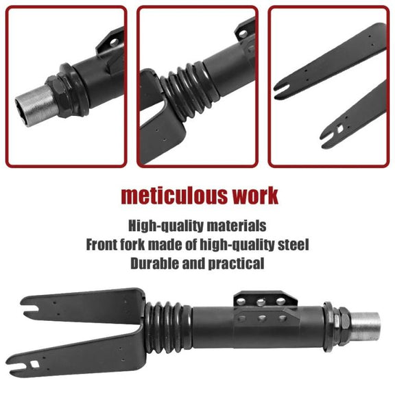 For 8-Inch Kugoo S1/S2/S3 Scooters Front Fork Assembly Replacement Suspension Part(Black)