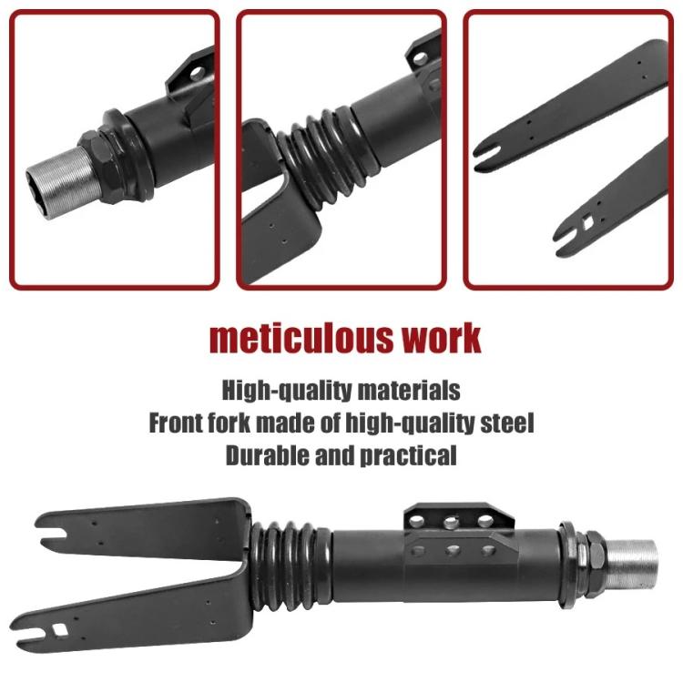 For 8-Inch Kugoo S1/S2/S3 Scooters Front Fork Assembly Replacement Suspension Part(Black)