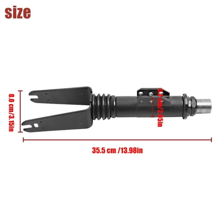 For 8-Inch Kugoo S1/S2/S3 Scooters Front Fork Assembly Replacement Suspension Part(Black)