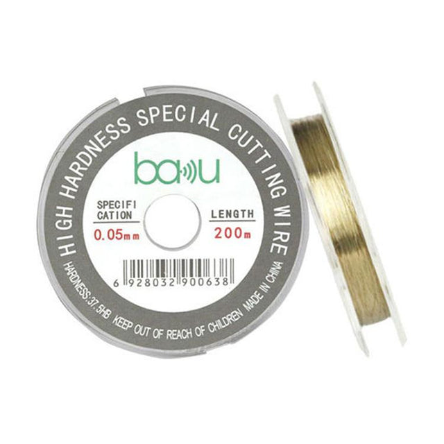 BAKU 0.05mm 200m/329ft Carbon Steel Screen Separator Cutting Wire for Smartphone & Tablet LCD Screen Repair