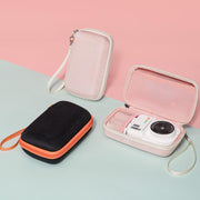 Cwatcun D204 Small Convenient Microslice Storage Bag Compact Digital Camera Water-resistant Hard Case(Black)