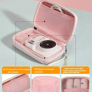 Cwatcun D204 Small Convenient Microslice Storage Bag Compact Digital Camera Water-resistant Hard Case(Black)