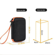 Cwatcun D204 Small Convenient Microslice Storage Bag Compact Digital Camera Water-resistant Hard Case(Black)