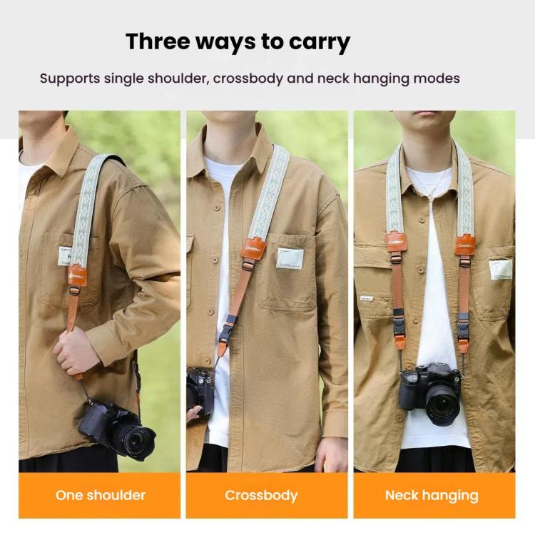 Cwatcun D193 Universal Camera Shoulder Strap Double Locking Portable Camera Accessories
