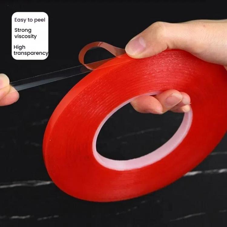 5rolls 0.2mm Thick Acrylic Polyester PET Double Sided Adhesive Tape, 10m/roll, Width: 15mm