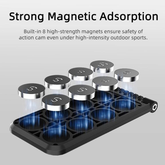 Sunnylife MJ996 Sports Camera Multi-Axis Rotating Magnetic Mount(Black)