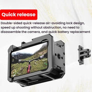 For DJL Action 4 / 3 HEPAIL C-AC4 Metal Rabbit Cage Anti-fall Heat Dissipation Protection Frame