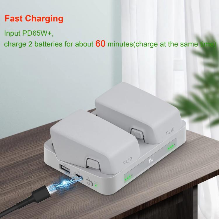For DJI Flip YX Parallel Charger Hub Bidirectional Battery Management System
