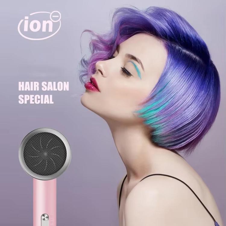 High-Speed Hair Dryer Salon & Home Blow Dryer with Blue Light Ionic Technology UK Plug(Starry Sky Gray)