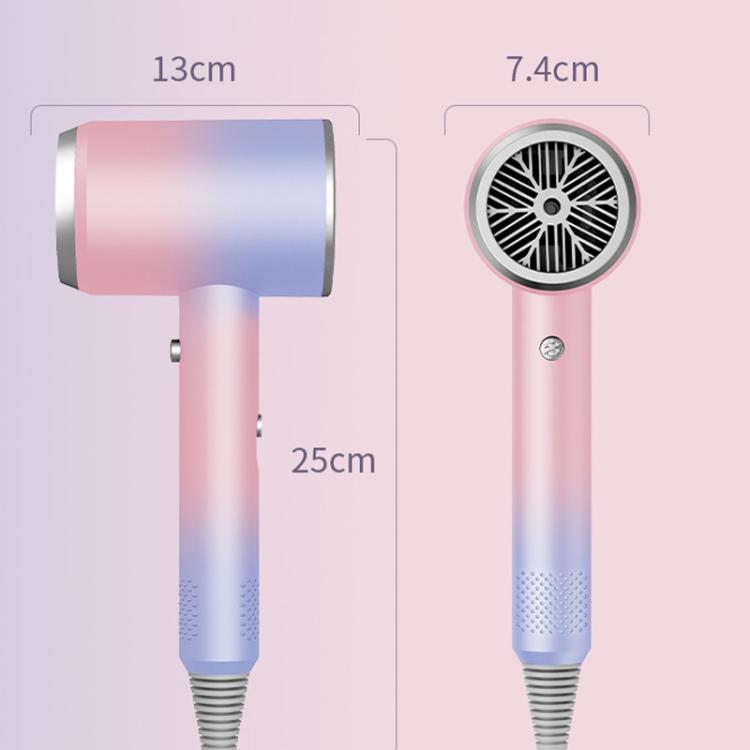 High-Speed Hair Dryer Salon & Home Blow Dryer with Blue Light Ionic Technology US Plug(Starry Sky Gray)