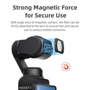 For DJI Osmo Pocket 3 aMagisn Adjustable Magnetic Filter Camera Lens Filters ND4/16/64/256