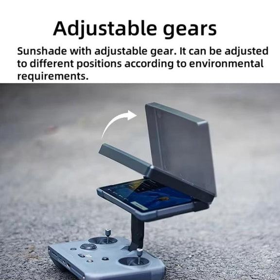 For DJI RC Pro 2 Controller CYNOVA  Sunshade Hood Adjustable Anti-Glare Shield with Multi-Angle Positioning(Gray)