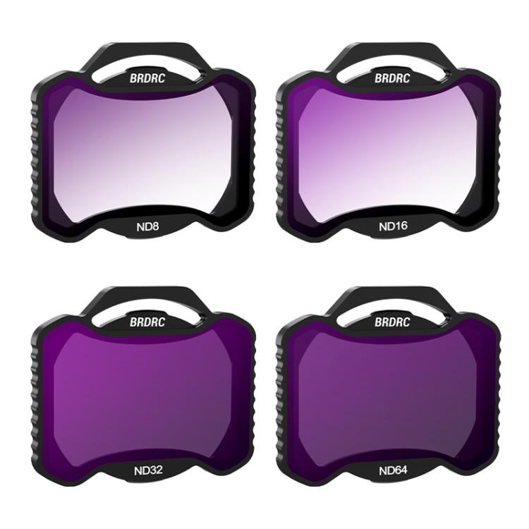 For DJI Avata 2 BRDRC Aluminum Frame Filter Accessories, Specification: ND8+ND16+ND32+ND64