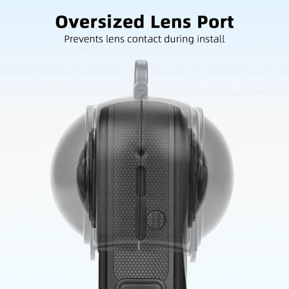 For Insta360 X5 Camera Flymile Lens Protective Cover Dustproof & Scratch-Resistant Anti-Fall Protector Cap(Black)