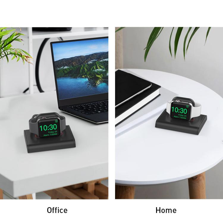 For Apple Watch / Earphone AhaStyle PT117-1 Charging Dock Plastic Storage Stand Without Charger(Gray)