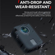For DJI Osmo 360 CYNOVA Silicone Case Anti-Scratch Shockproof Full Body Protective Cover(Black)
