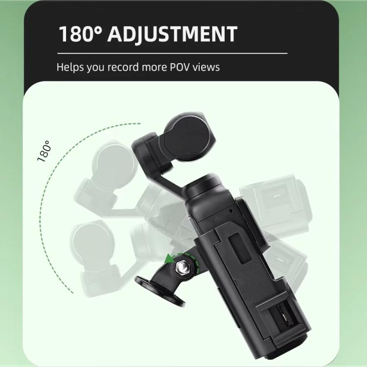For DJI Osmo Pocket 3 Flymile Multi-Purpose Adapter Frame Expandable Mount(Black)