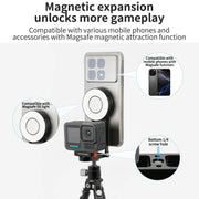 For DJI Action 5 Pro / 4 / 3 / 2 Multifunctional Magnetic Quick Release Base Bracket Expansion