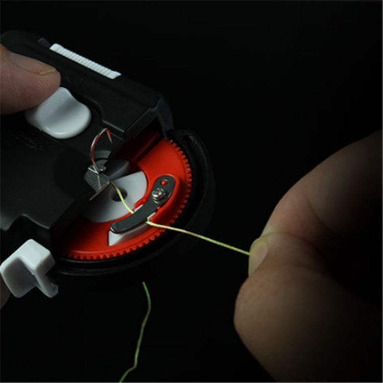 LINHU Automatic Hooking Device Multifunctional Hooking Device Electric Knotting Device, Style:Long Handle(Red)