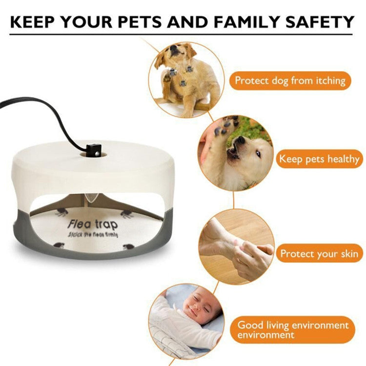 Flea Trap Pet Home Flea Lamp, Plug Type:JP Plug