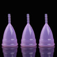 3 PCS Reusable Soft Cup Silicone Menstrual Cup, Size:Small(Purple) - Others by PMC TechLife | Online Shopping South Africa | PMC TechLife