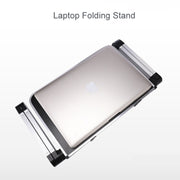 Universal 360 Degree Adjustment Folding Aluminum Alloy Laptop Stand(White)