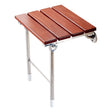 Wood Folding Wall Mounted Relaxation Shower Chair Solid Seat - Bath Footstools & Chair by PMC TechLife | Online Shopping South Africa | PMC TechLife