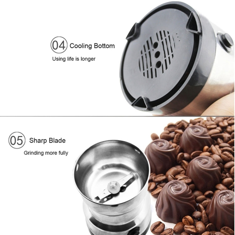 Multi-functional Coffee Grinder Stainless Electric Bean Grinder Herbal Medicine Grinding Machine, AU Plug