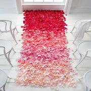 1000pcs / 10 Pack Artificial Wedding Rose Petals Flowers Wedding Decorations(Red)