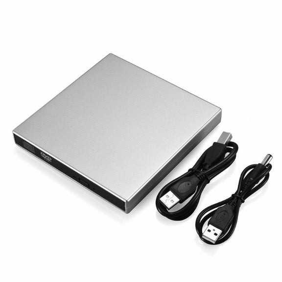 USB 2.0 Portable Ultra Slim External Slot-in DVD-RW CD-RW CD DVD ROM Player Drive for PC