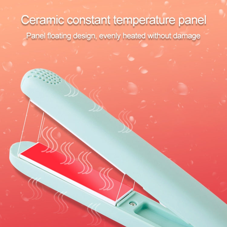 Mini Professional Hair Tools Smoothing Corrugated Travel Straightening Irons(Light Purple Duck)