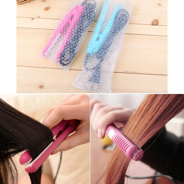 Mini Hair Straightener Ceramic Tourmaline Plates Curler(Black)