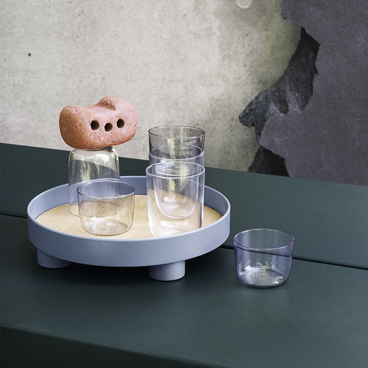 Multifunctional Storage Fruit Tray Cup Perfume Debris Desktop Decoration Plate Tray(Black)