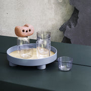 Multifunctional Storage Fruit Tray Cup Perfume Debris Desktop Decoration Plate Tray(Black)