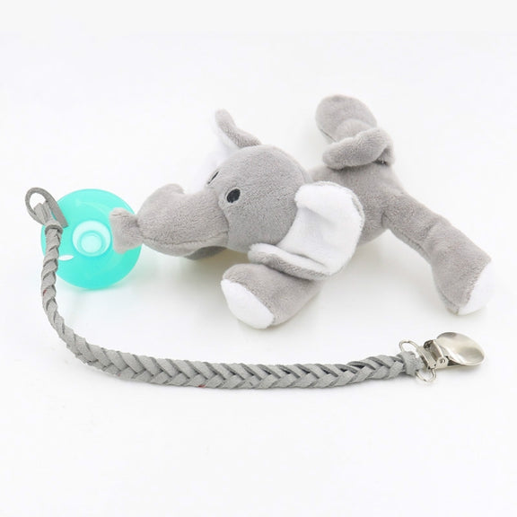 3 PCS Baby Pacifier Chain Leather Woven Anti-off Chain(Pink)